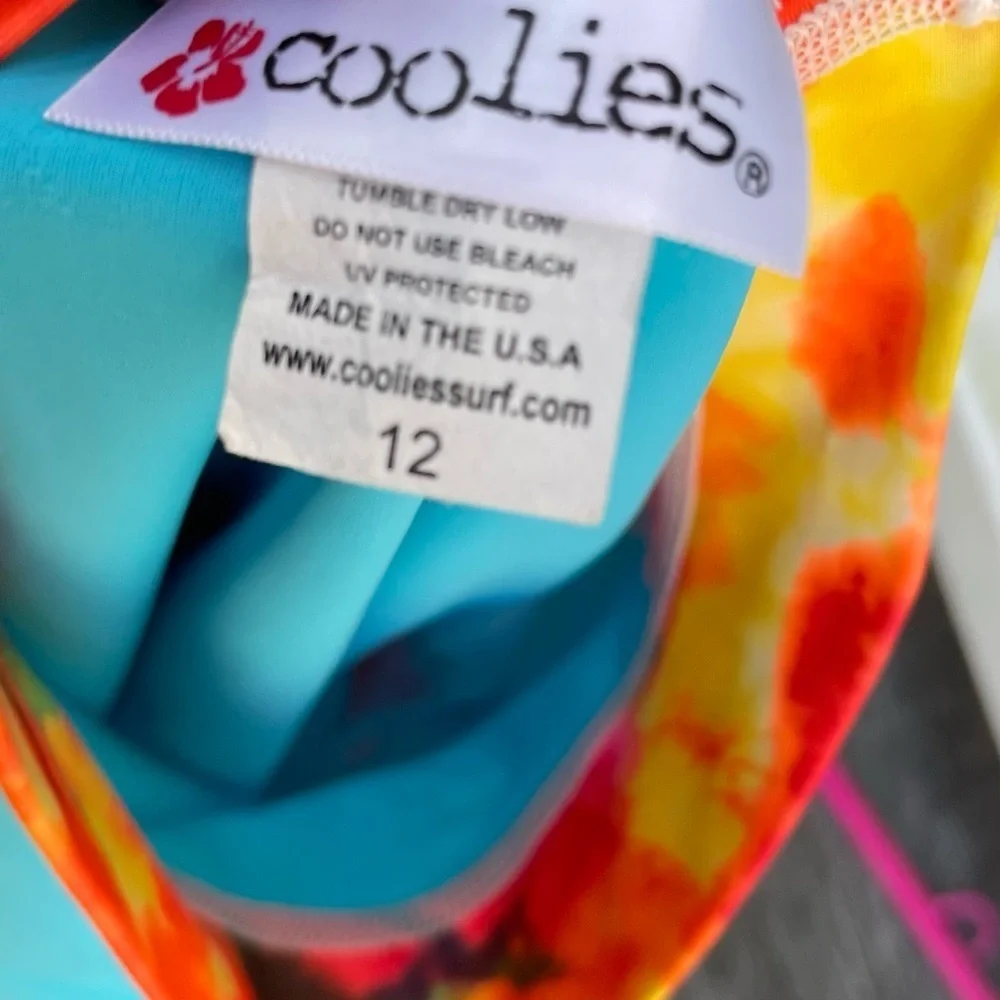 Coolies surfing tie dye shirt and shirt set
